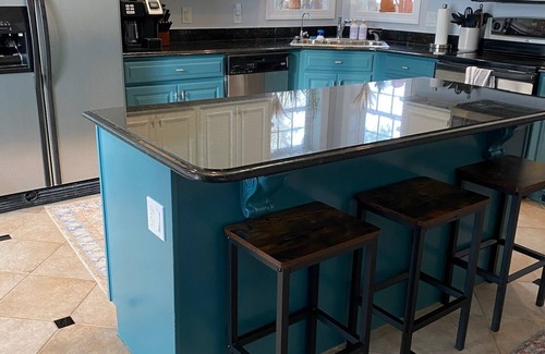 Council House | Lake front living with private sandy beach!