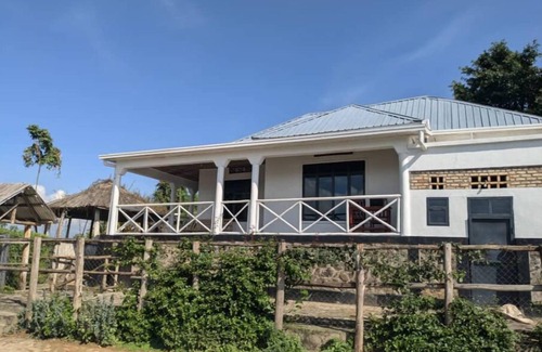 Ruhondo Apartment | LAKE RUHONDO FAMILY ROOM near lake Ruhondo in twin lake region with volcanoView