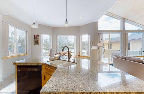 Tahoe Keys House | Lake Tahoe Hideaway with rooftop hot tub, fireplace, scenic balcony, & smart TVs