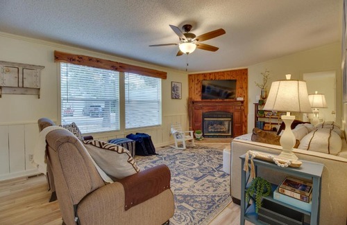 Mountain Home House | Lake-View Mountain Home Retreat with Fire Pit!