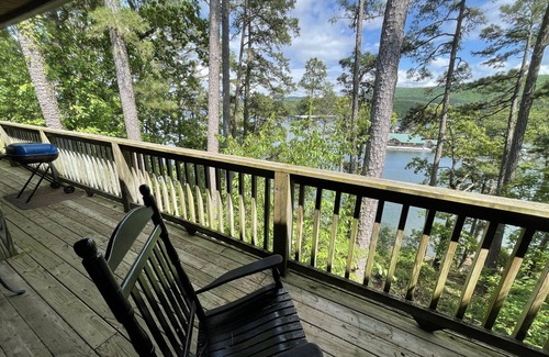 Mount Ida Cottage | Lake view three bedroom, three bath cottage with hot tub overlooking Lake Ouachita. by RedAwning