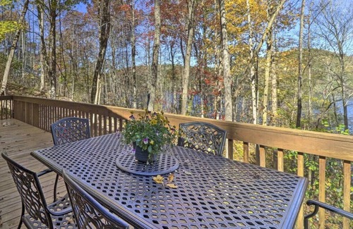 Unaka House | Lakefront Cabin Bordering Nat Park w/Hot Tub!