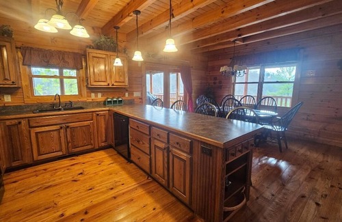 Dandridge Cabin | Lakefront Cabin in Paradise Landing Resort, Mountain Views, Private Dock.