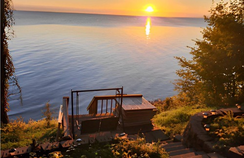 Garrison Cabin | Lakefront Deck w/Unmatched View and Location - New Deck