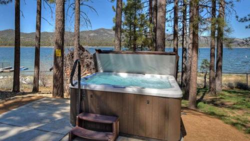 Big Bear Lake House | Lakefront Dock Hot Tub Swingset Deck Views Classic Lake House by AvantStay