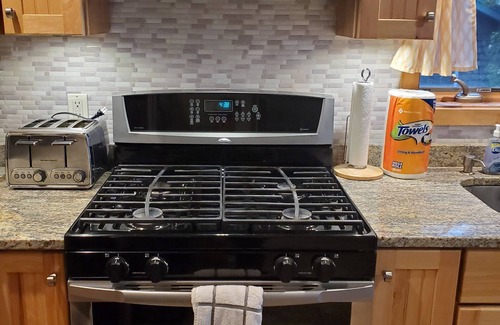 Franklin House | Lakefront Home Near Acadia National Park: Dock kayaks paddle boards & swim raft