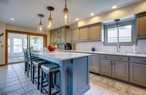 Syracuse House | Lakefront Syracuse Home with Deck and Private Dock!