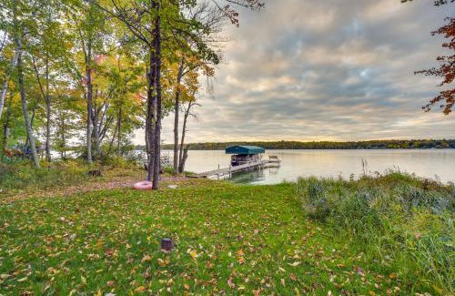 Birchwood House | Lakefront Wisconsin Cabin with Boat Dock!