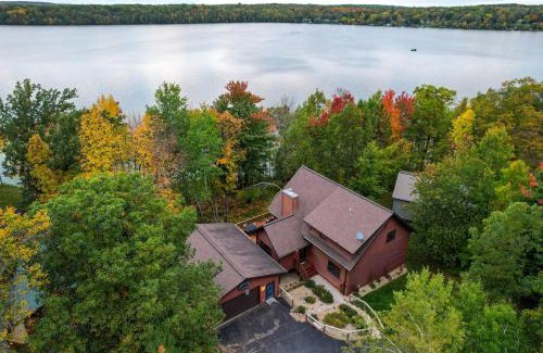 Birchwood House | Lakefront Wisconsin Cabin with Boat Dock!