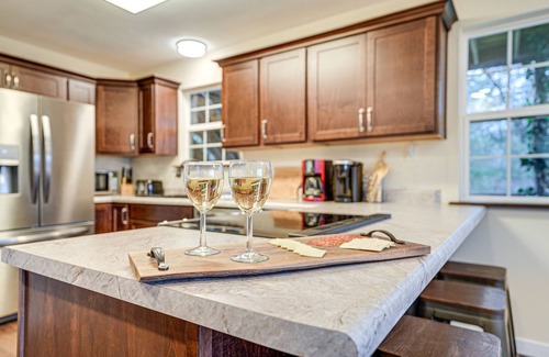 Blue Eye House | Lakeside Blue Eye Escape w/Game Room & Hot Tub!