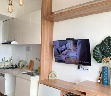 Bumi Serpong Damai Apartment | lalerooms Warm and cozy Studio at Skyhouse BSD find us on ig lalerooms