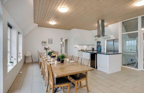 Vedersø Klit House | Large holiday home for 20 people with large pool, Hot tub for 7 people and activity room.