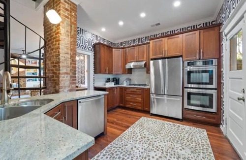 Midtown House | Large home with patio, fire pit and chefs kitchen