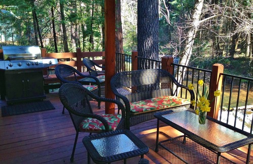 Shingletown House | Lassen Creek-Side 3 Bedroom Home with Giant Sequoias Pines & Cedars
