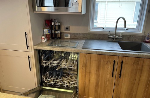 Hamworthy House | Lavender super front row sea view caravan at Rockley Park, Poole Harbour, Dorset