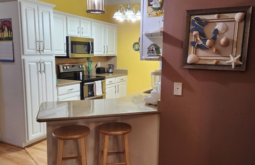 Surfside Beach Condo | Lazy Willow Condo in Myrtle Beach, with a short drive to the beach!