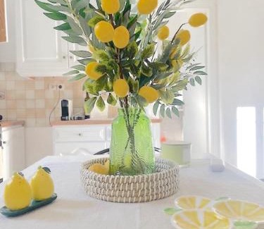 Chrissi Akti Apartment | Lemon Tree House, Golden Beach