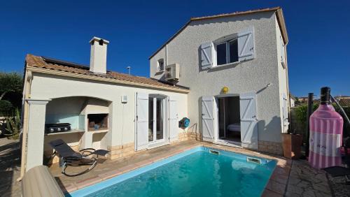 Portiragnes House | Lieblingshaus mit beheizten Privatpool und Ladesäule