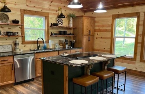 Athens Cabin | Livin on the Edge Cabin in Albert Pike, Brand New!