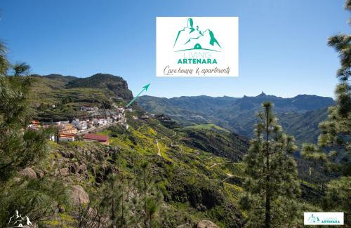 Artenara Apartment | Living Artenara - CAVE HOUSE & TERRACE Adults Only