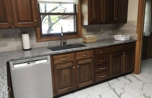 Topeka Ski Chalet | Located on a 12 acre orchard, this large upscale home features stunning views