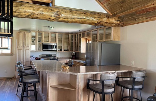 Deadwood House | Lodge style home with views of Centennial Valley close to Deadwood.