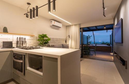Jardim Oceania Apartment | Loft com jacuzzi privativa frente mar do Bessa