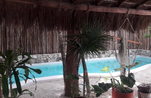 Chemuyil Apartment | Loft for 3 in The Jungle With Kitchen, A/C, Pool