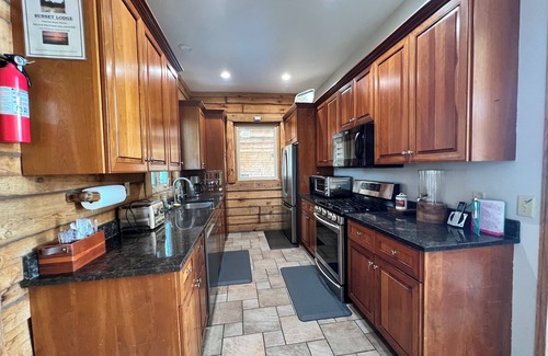 Arkdale Cabin | Log Cabin w/indoor pool on Lake, 30 Min from Wis Dells! 8 min. from Sand Valley