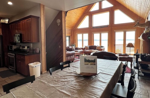 Arkdale Cabin | Log Cabin w/indoor pool on Lake, 30 Min from Wis Dells! 8 min. from Sand Valley