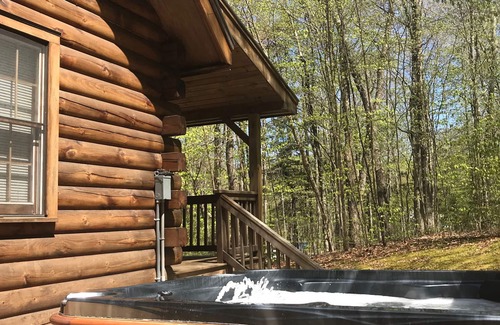 Wardsboro Cabin | Log Cabin with Hot Tub - Perfect for family vacation and group getaways!