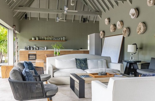 Anse de Lorient Villa | Lovely 7 BDRM Grand Mansion w Large Mirror Pool