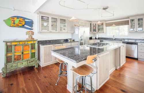 Folly Beach House | Lovely Home on Deep Water/Dock/Short walk to Beach/Pets Considered.