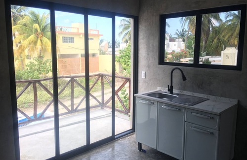 Chuburna Puerto Apartment | Lovely New Loft in Friendly 4-plex, STARLINK, 1 block to beautiful beach & store