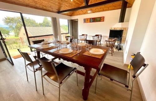 Choconta House | Lujosa Cabaña Represa del Sisga TV Wifi Cocina BBQ