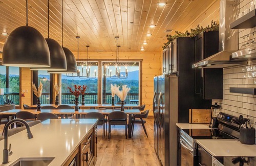 Sevierville Cabin | Luxe 12-BR Cabin - Indoor Pool, Theater, Sleeps 36