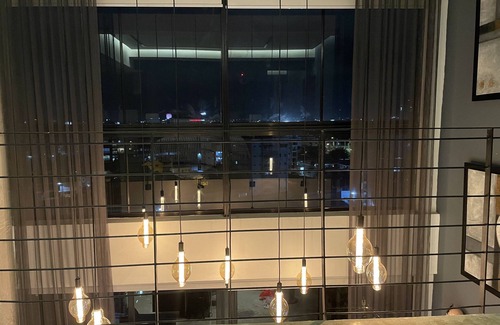 Gascue Apartment | Luxurious and Modern KingBed industrial style loft