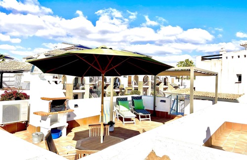 Vera Apartment | Luxurious apartment in the heart of Vera Playa. Roof Solarium, dining terrace….