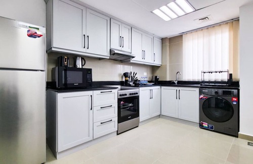 Abu Dhabi Apartment | Luxury 3BR in Al Reef Downtown with pool access