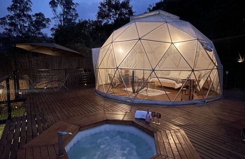 Gacheta House | Luxury Glamping Dome With Jacuzzi & Mountain View