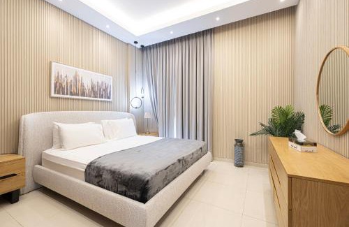 Sharjah Apartment | Luxury Huge 1BR apartment With Private Garden in Uptown Al Zahia