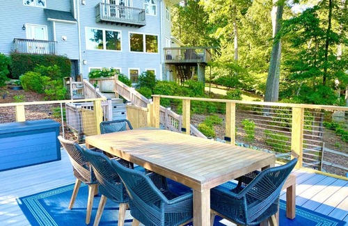 Terrell House | Luxury lakefront house with large private dock, game room, hot tub, water toys and more on Lake Norman