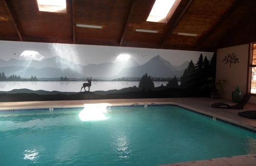 Lebec Cabin | Luxury Log Home Resort, 10 bedrooms on 22 Acres, surrounded by its own mountains