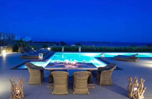 Chrissi Akti Villa | Luxury Paros Villas | De Luxe Villa | 4 Bedrooms | Astounding Sea View & Access.