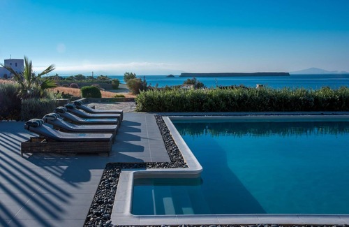 Chrissi Akti Villa | Luxury Paros Villas | De Luxe Villa | 4 Bedrooms | Astounding Sea View & Access.