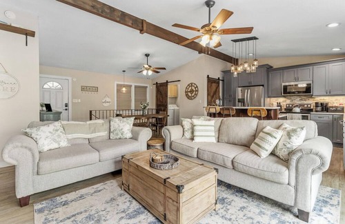 Whiteside House | Luxury River Cabin: Hot Tub, Decks, Amazing Views