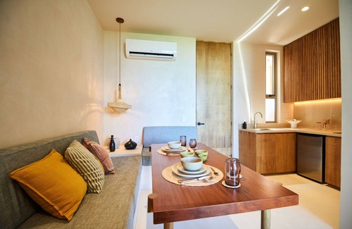 Zama Villa | Luxury Tulum 1 King Bed, Private Balcony & Pool Access - Perfect for Couples