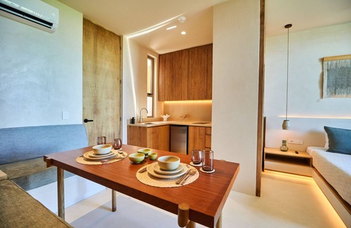 Zama Villa | Luxury Tulum 1 King Bed, Private Balcony & Pool Access - Perfect for Couples