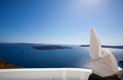 Firostefani Villa | Magnificent Santorini Villa | 3 Bedrooms | Villa Bacchus | Private heated pool.