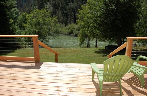 Douglas City House | Majestic A-Frame Riverfront House on the Trinity River. Alpen Glow